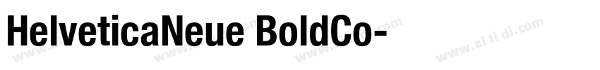 HelveticaNeue BoldCo字体转换